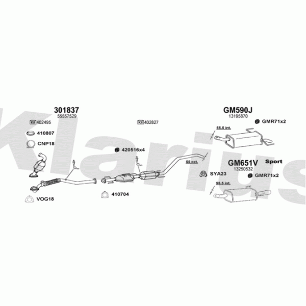 Klarius 391735 - Exhaust System