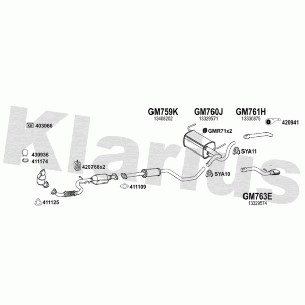 Klarius 392003 - Exhaust System
