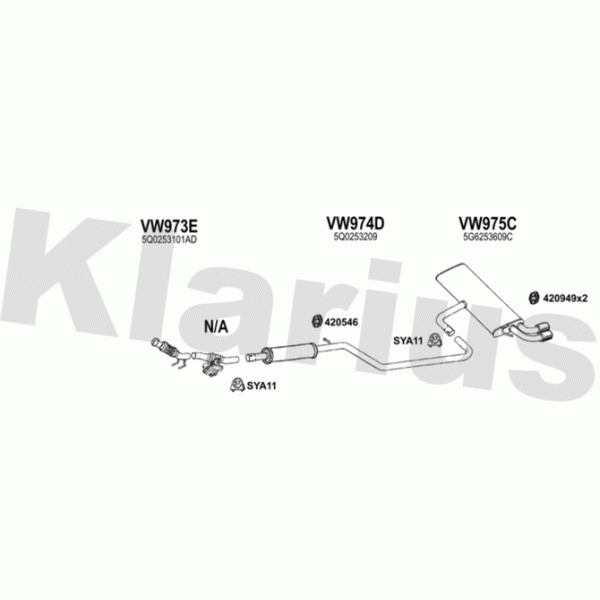 Klarius 931795 - Exhaust System