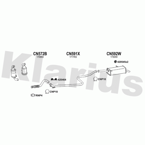 Klarius 181247 - Exhaust System