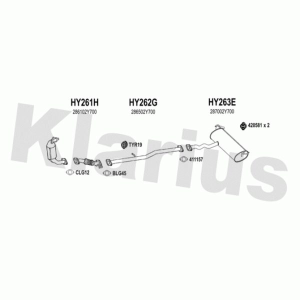 Klarius 450223 - Exhaust System