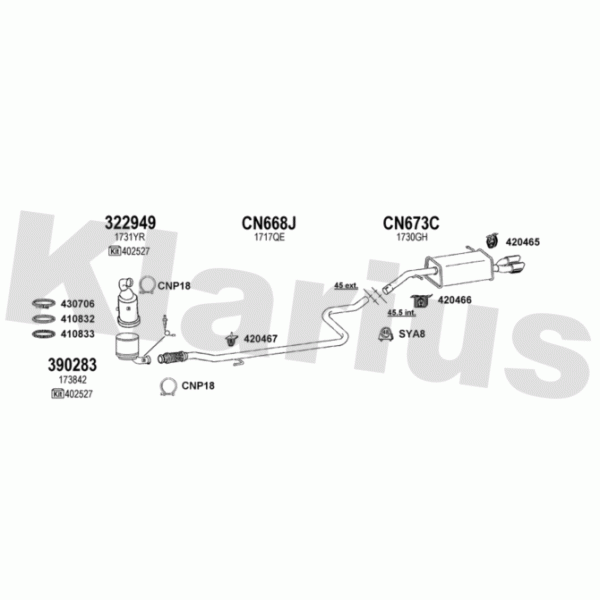 Klarius 180979 - Exhaust System