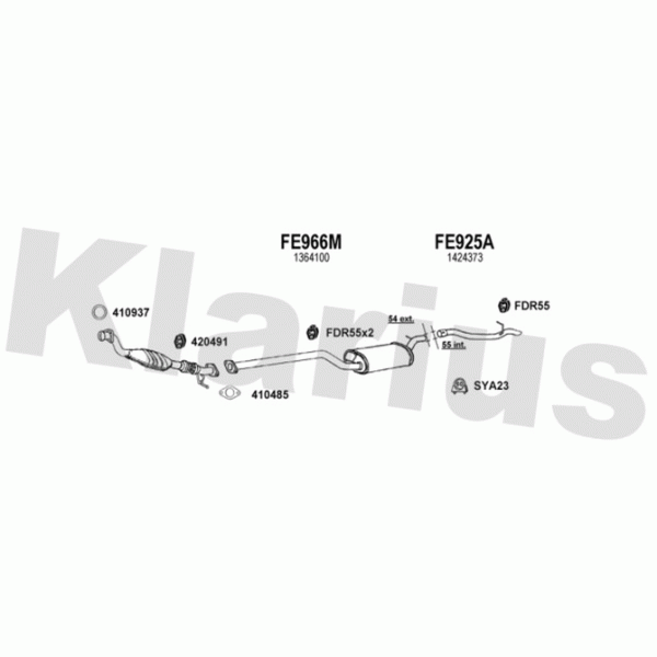 Klarius 361738 - Exhaust System