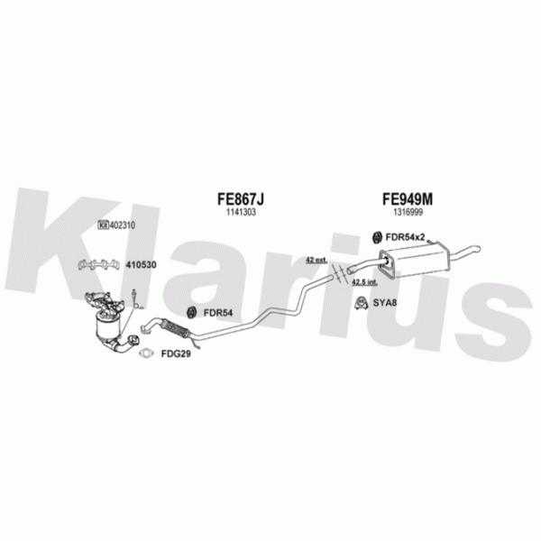 Klarius 361669 - Exhaust System