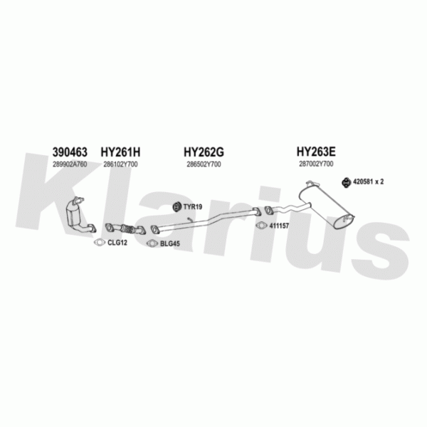 Klarius 450223 - Exhaust System