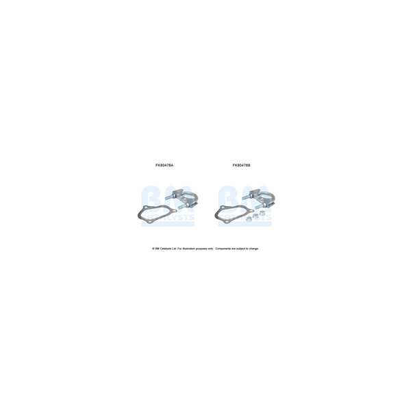 BM Catalysts FK80478 - Fitting Kit-Catalyst (Front)
