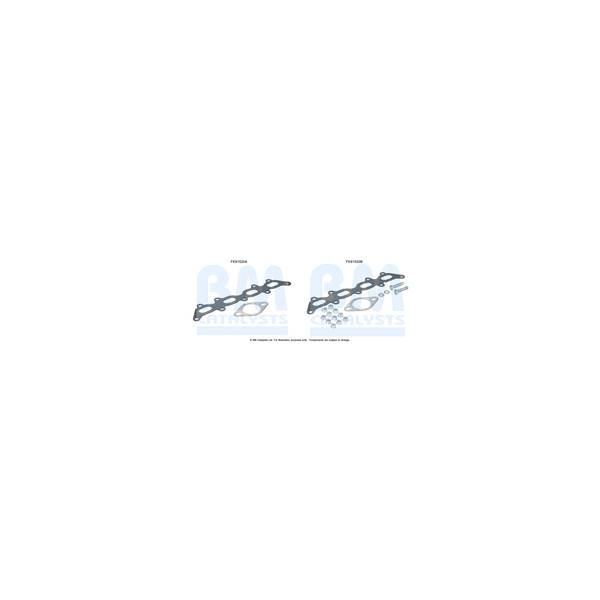 BM Catalysts FK91520 - Fitting Kit-Catalyst (Front)
