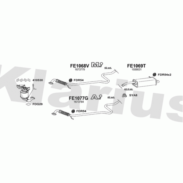 Klarius 362104 - Exhaust System