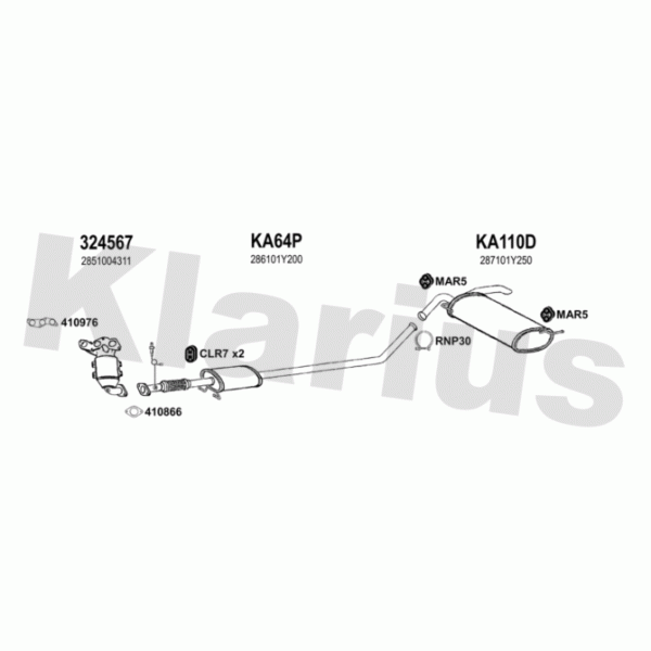 Klarius 500137 - Exhaust System