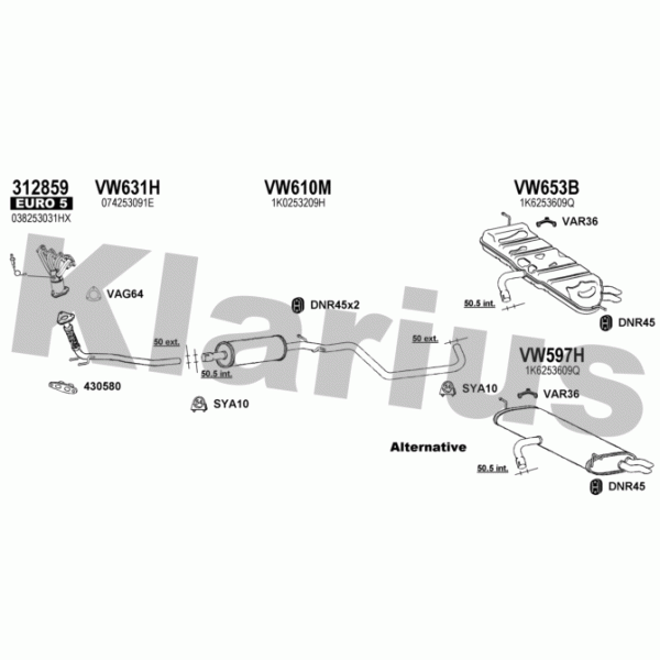 Klarius 931844 - Exhaust System