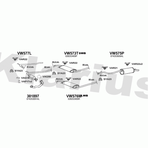Klarius 931858 - Exhaust System