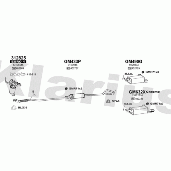Klarius 392134 - Exhaust System