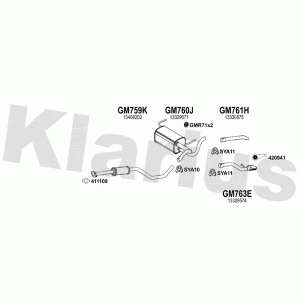 Klarius 392009 - Exhaust System