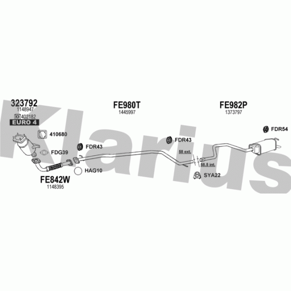 Klarius 362352 - Exhaust System