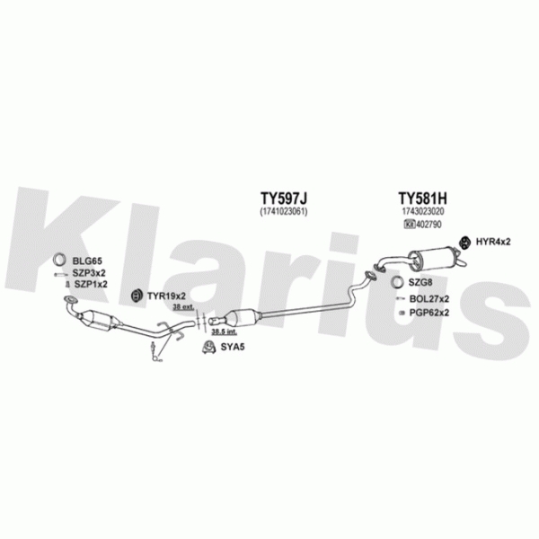 Klarius 900448 - Exhaust System