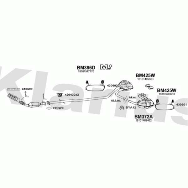 Klarius 620005 - Exhaust System