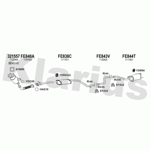 Klarius 361525 - Exhaust System