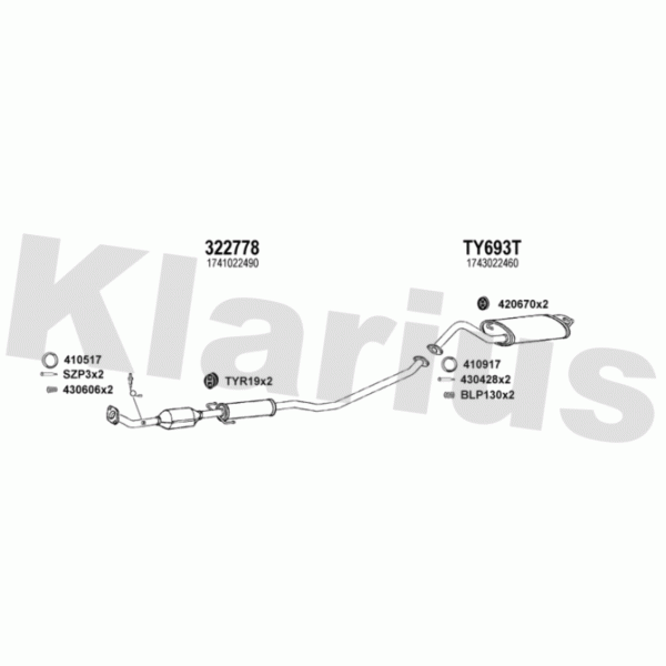 Klarius 900503 - Exhaust System