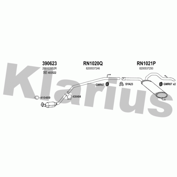 Klarius 392088 - Exhaust System
