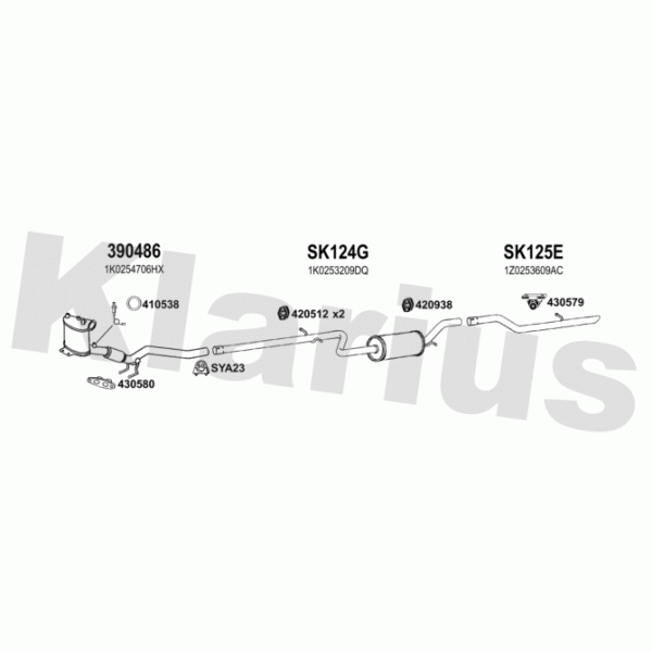 Klarius 931744 - Exhaust System