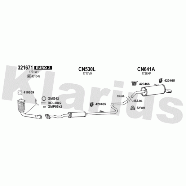 Klarius 181217 - Exhaust System