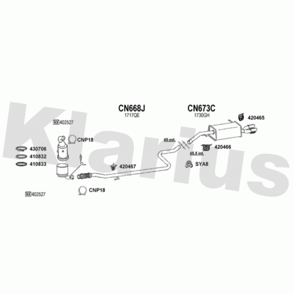 Klarius 180979 - Exhaust System