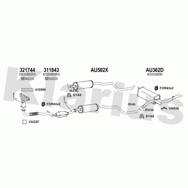 Klarius 940532 - Exhaust System