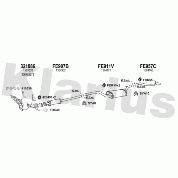 Klarius 361646 - Exhaust System