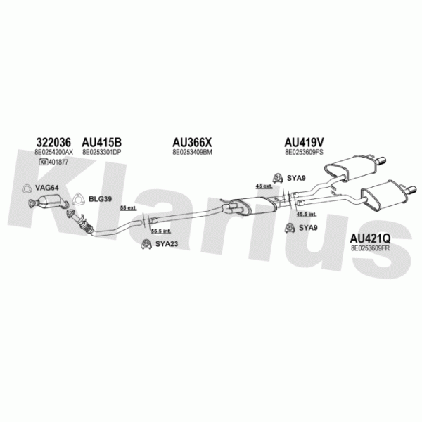 Klarius 940618 - Exhaust System