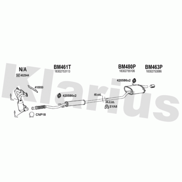Klarius 620014 - Exhaust System