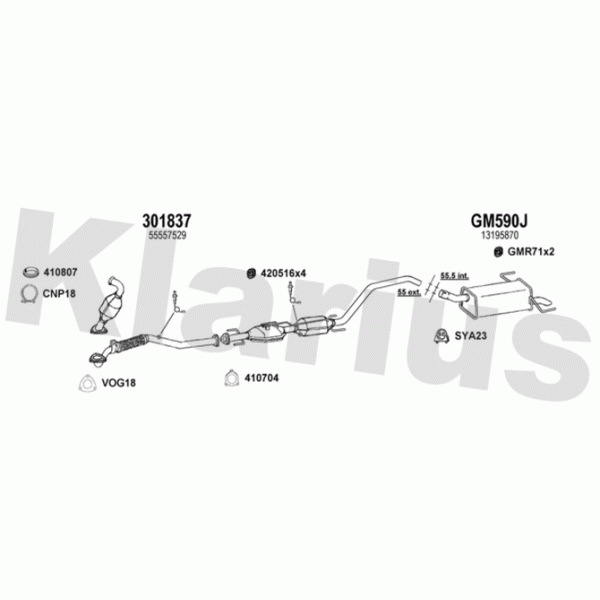 Klarius 391751 - Exhaust System