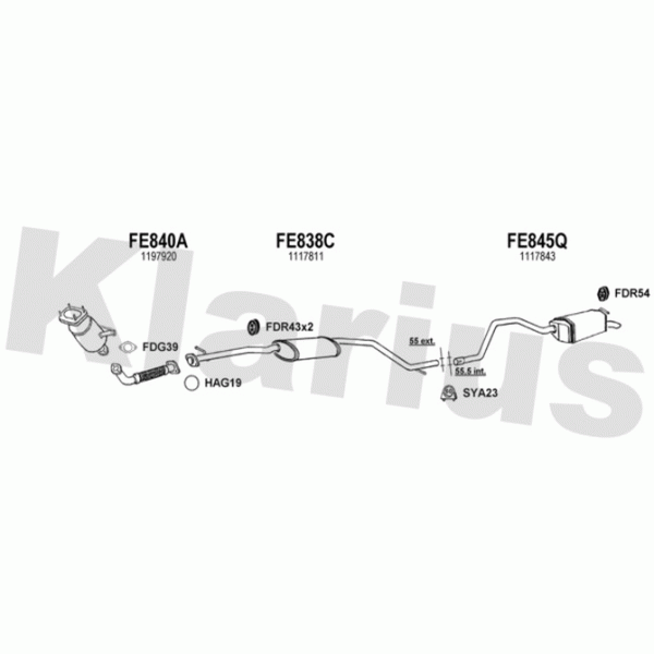 Klarius 362030 - Exhaust System