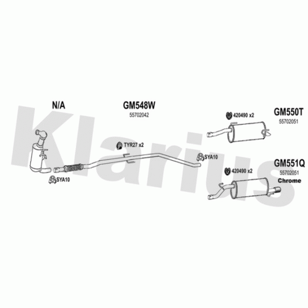 Klarius 391998 - Exhaust System