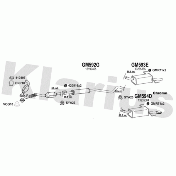 Klarius 391582 - Exhaust System