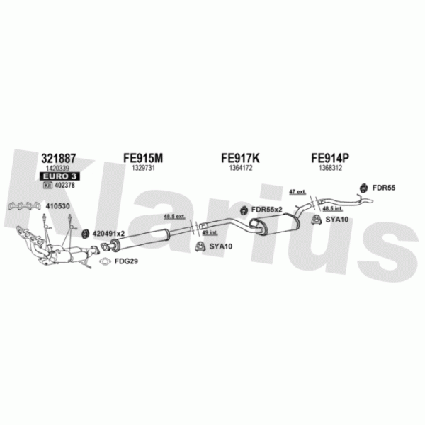 Klarius 362301 - Exhaust System