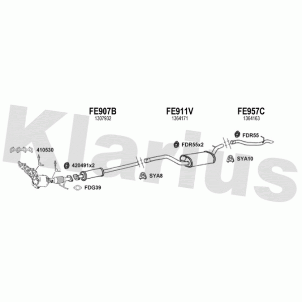 Klarius 361646 - Exhaust System