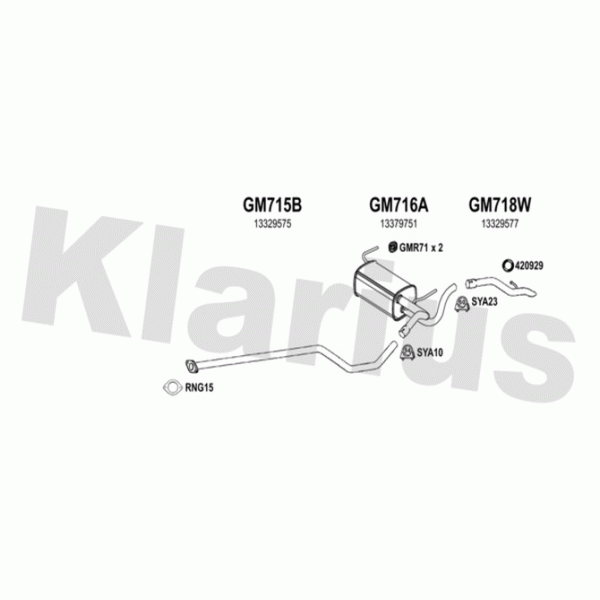 Klarius 391917 - Exhaust System