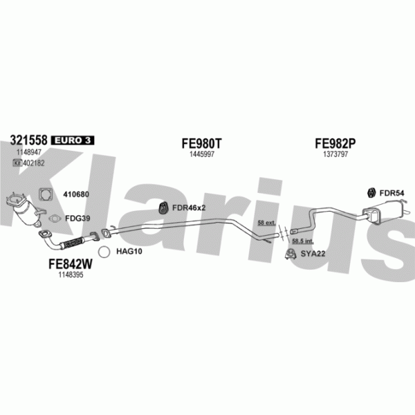 Klarius 362314 - Exhaust System
