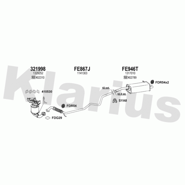 Klarius 361630 - Exhaust System