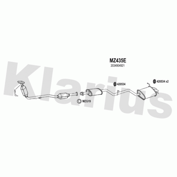 Klarius 600481 - Exhaust System