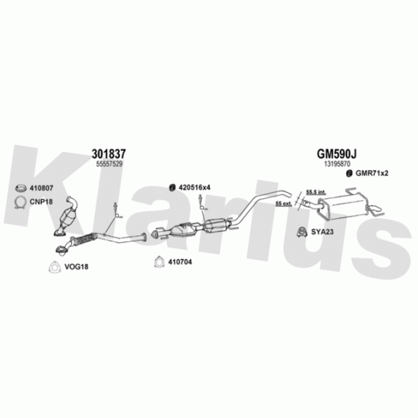 Klarius 391753 - Exhaust System