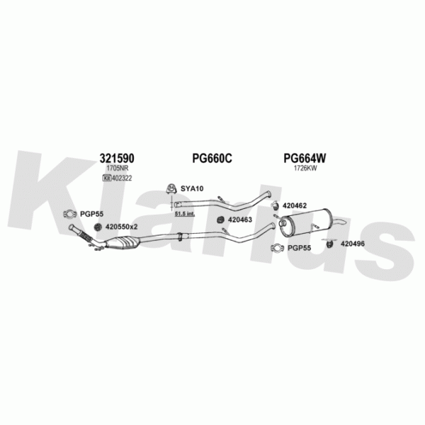 Klarius 630744 - Exhaust System
