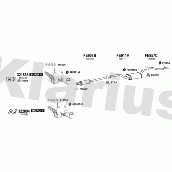 Klarius 362323 - Exhaust System