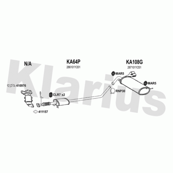 Klarius 500138 - Exhaust System
