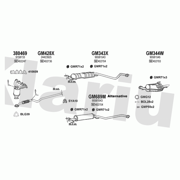 Klarius 391689 - Exhaust System