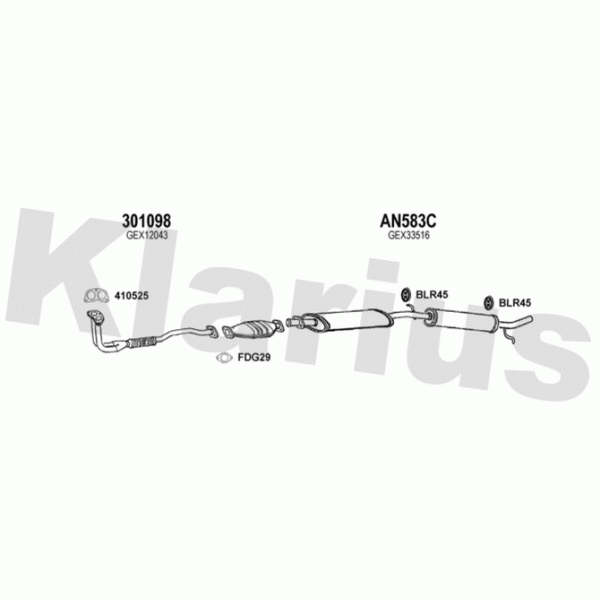 Klarius 120209 - Exhaust System