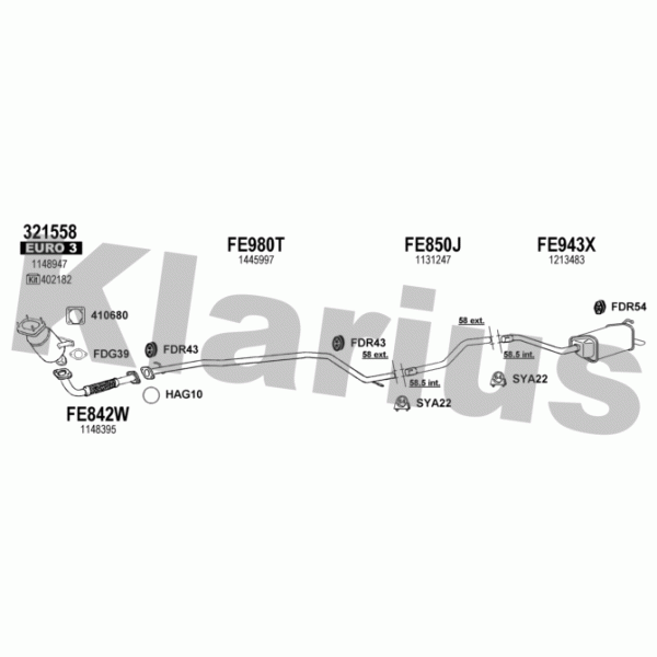 Klarius 362308 - Exhaust System