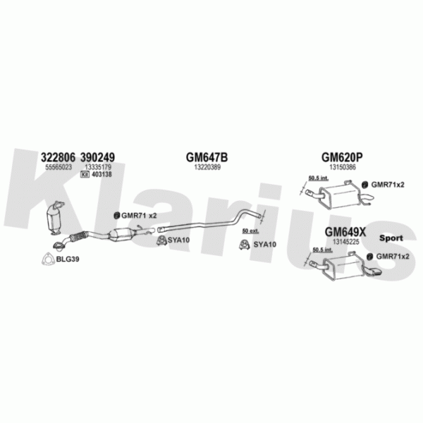 Klarius 391732 - Exhaust System