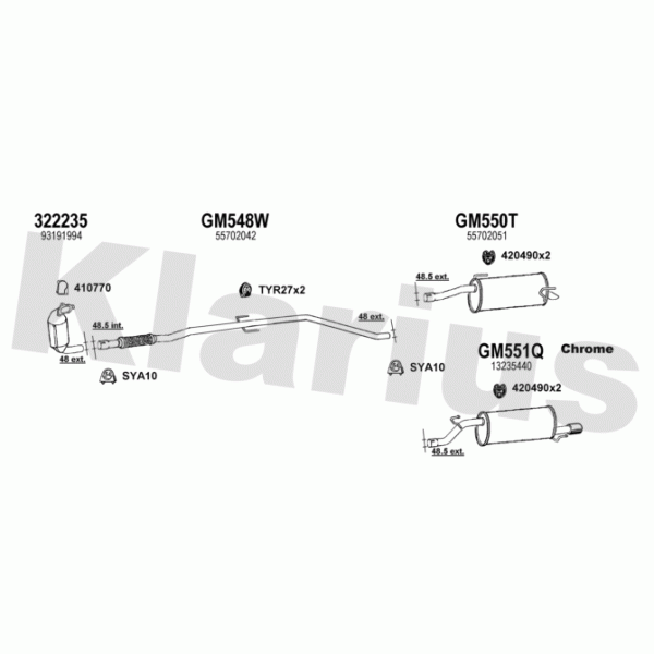 Klarius 391524 - Exhaust System