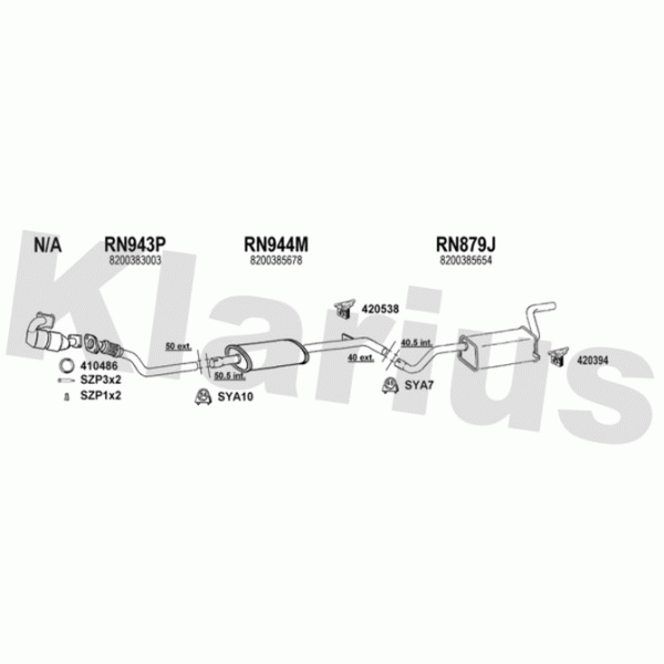 Klarius 721137 - Exhaust System